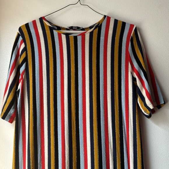 ZARA Stripe Maxi Shift dress Sz. Medium - Picture 5 of 10